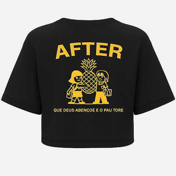 CROPPED OVERSIZED QUE DEUS ABENÇOE