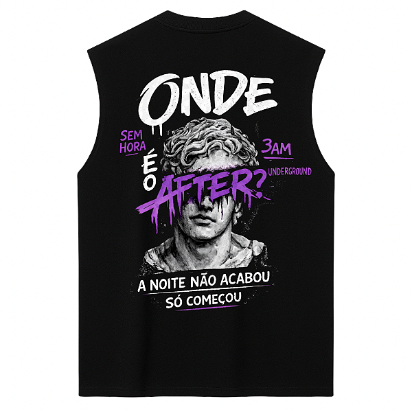 REGATA OVERSIZED AFTER PRETA ONDE É O AFTER?