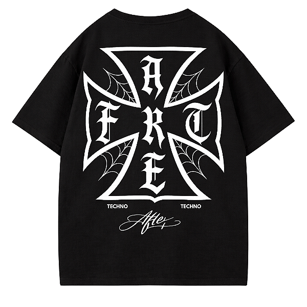 CAMISETA OVERSIZED PRETA GHOTIC