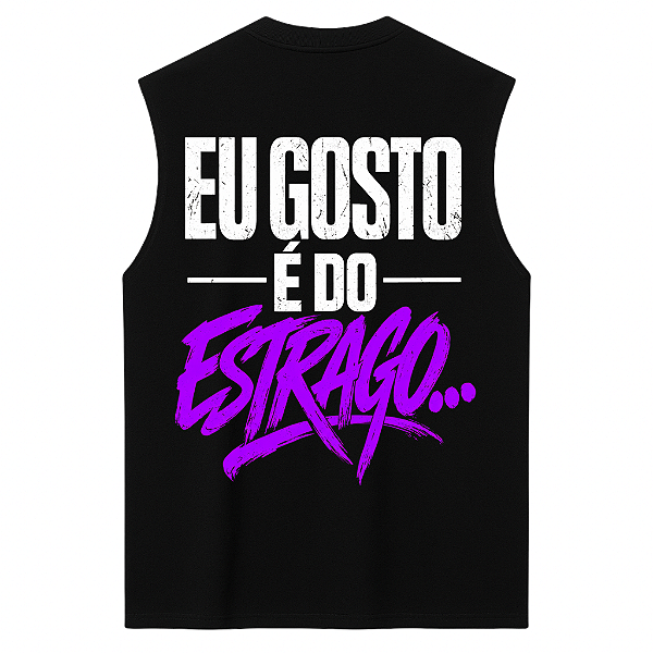 REGATA OVERSIZED AFTER PRETA EU GOSTO É DO ESTRAGO