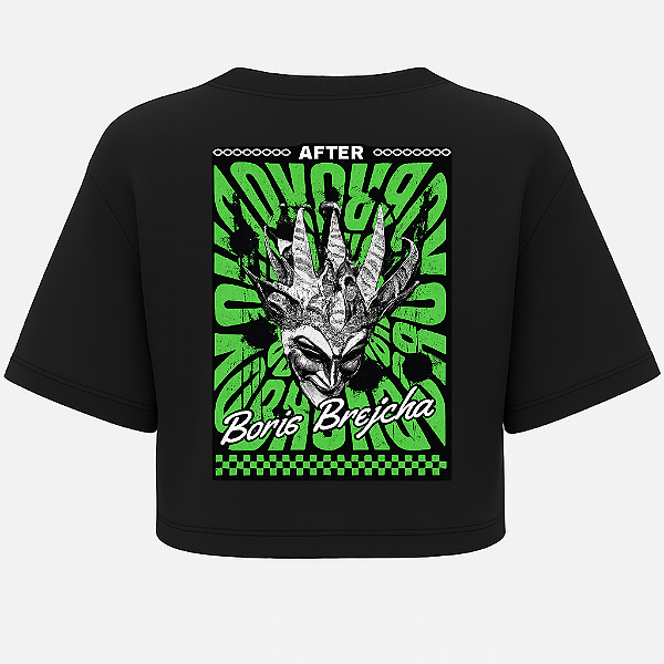 CROPPED OVERSIZED PRETO BORIS BREJCHA