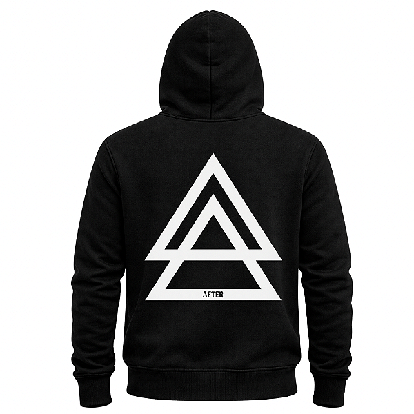 MOLETOM CANGURU PRETO UNISSEX TRIANGLE