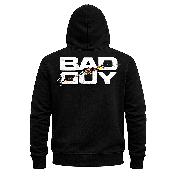 MOLETOM CANGURU PRETO UNISSEX AFTER BADGUY