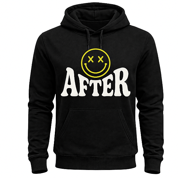 MOLETOM CANGURU PRETO UNISSEX AFTER SMILE 2