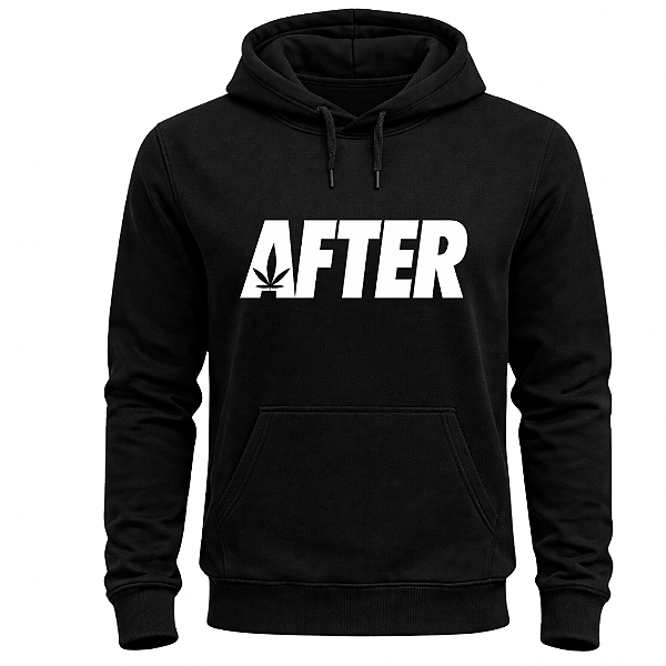MOLETOM CANGURU PRETO UNISSEX AFTER VIBES