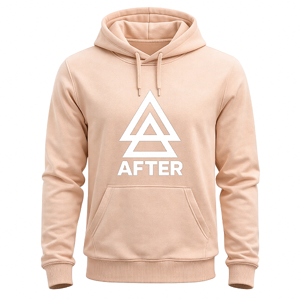 MOLETOM CANGURU BEGE TRIANGLE 3 UNISSEX AFTER