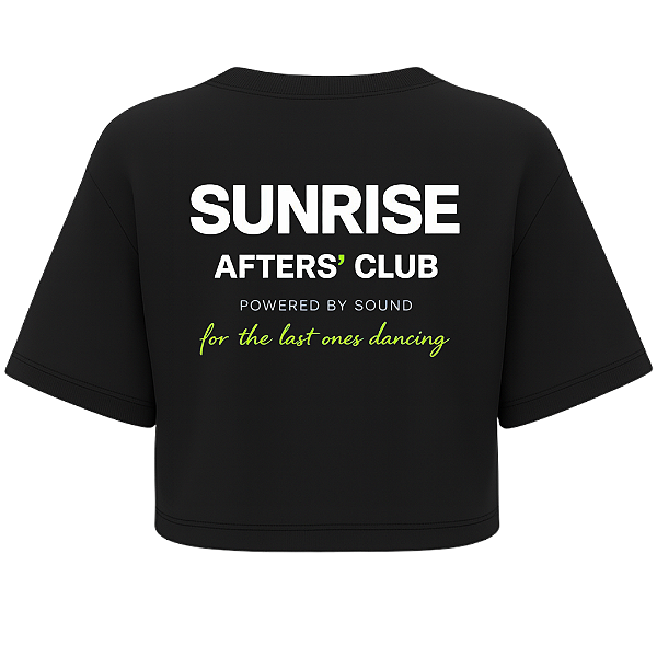 CROPPED OVERSIZED PRETO SUNRISE