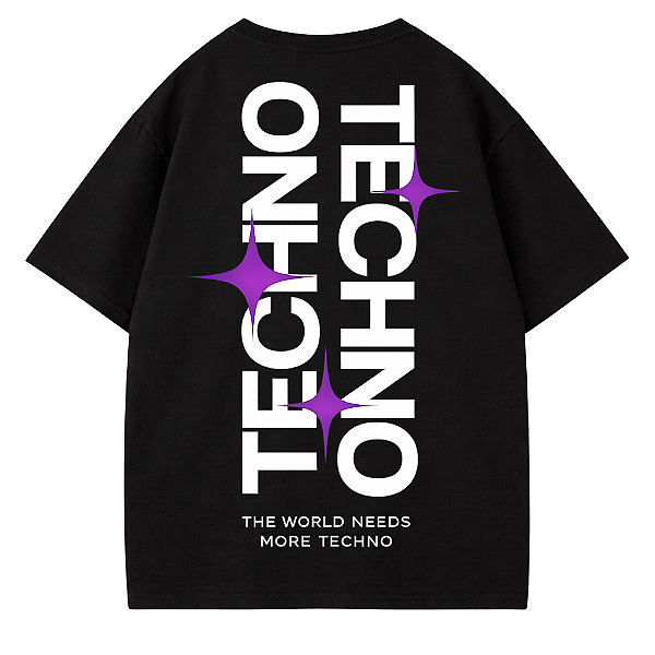 CAMISETA OVERSIZED TECHNO AFTER RAVE