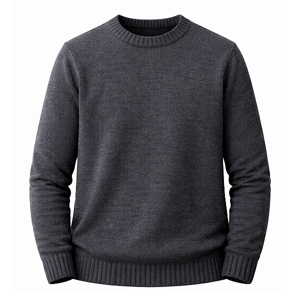 SUÉTER MASCULINO TRICÔ PREMIUM GOLA REDONDA MALHA GROSSA 100% ACRÍLICO