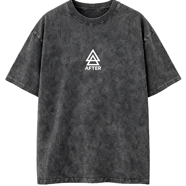 CAMISETA OVERSIZED PRETA ESTONADA AFTER 03