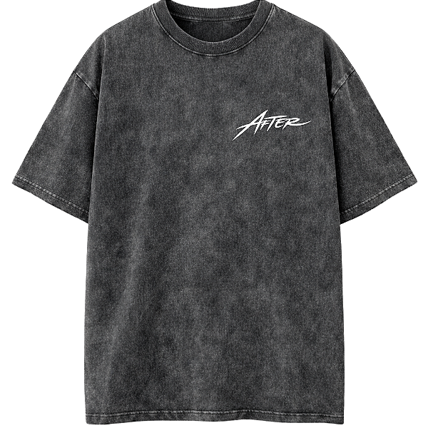 CAMISETA OVERSIZED PRETA ESTONADA AFTER 04