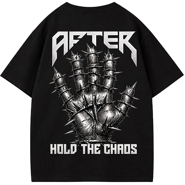CAMISETA OVERSIZED AFTER HOLD THE CHAOS