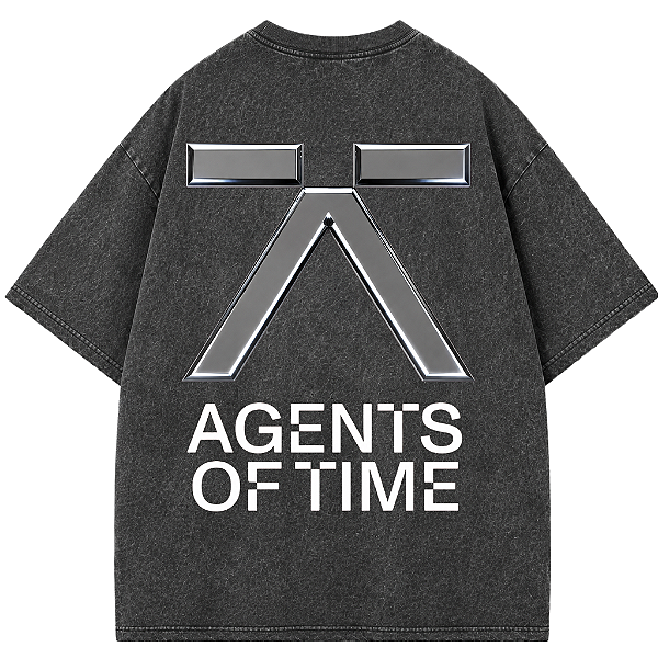 CAMISETA AGENTS OF TIME PRETA ESTONADA AFTER