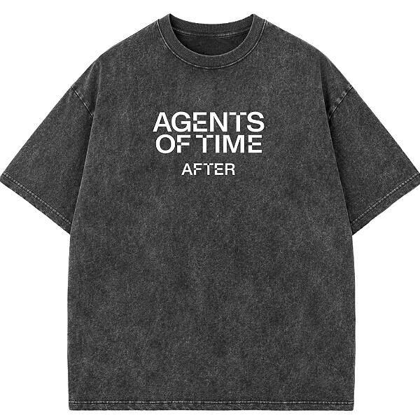 CAMISETA AGENTS OF TIME PRETA ESTONADA AFTER 02