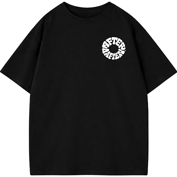 CAMISETA OVERSIZED AFTER PRETA CIRCLE