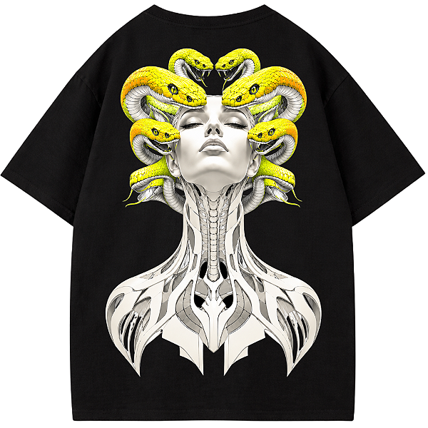 CAMISETA MEDUZA OVERSIZED PRETA AFTER