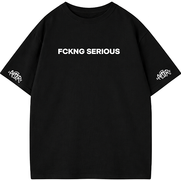 CAMISETA BORIS BREJCHA OVERSIZED AFTER PRETA 02 SERIOUS
