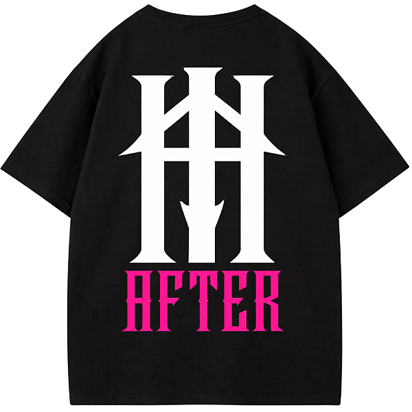 CAMISETA OVERSIZED AFTER PRETA ROMAN