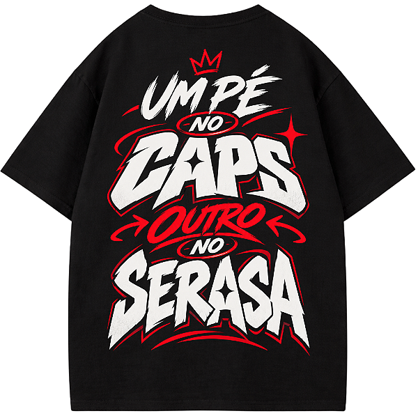 CAMISETA OVERSIZED AFTER UM PÉ NO CAPS