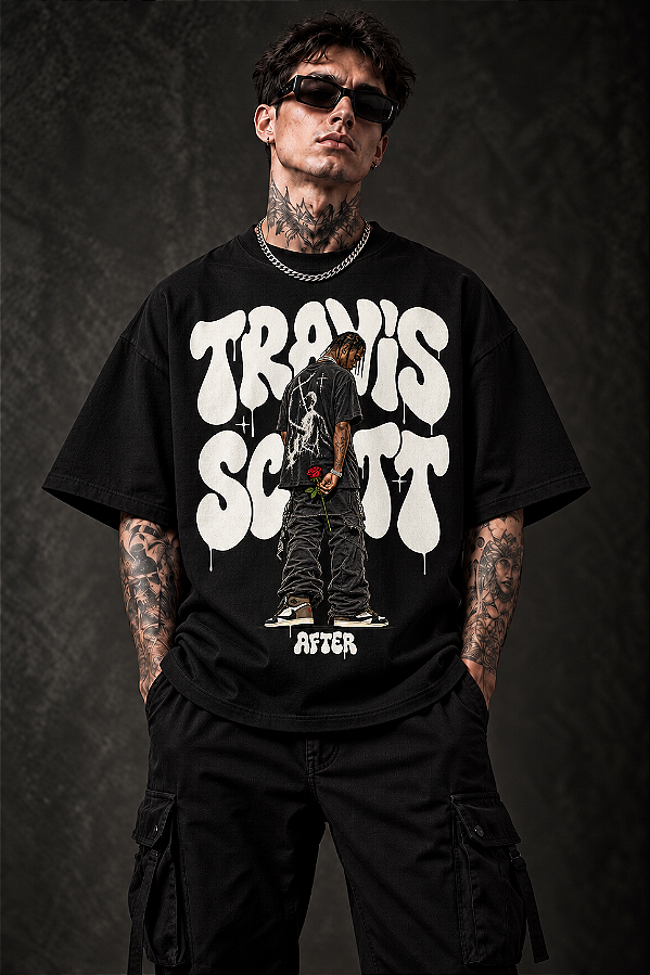 CAMISETA OVERSIZED TRAVIS SCOTT AFTER