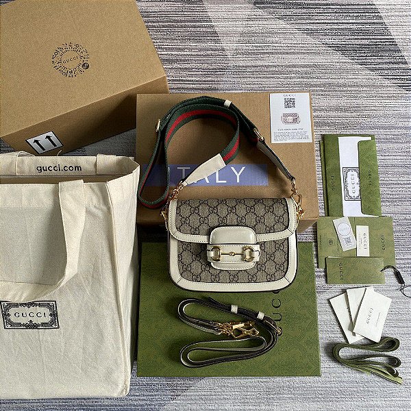 Bolsa Gucci Mini Horsebit 1955 "Ebony"