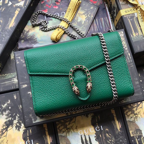 Bolsa Carteira Gucci Dionysus Mini "Emerald"