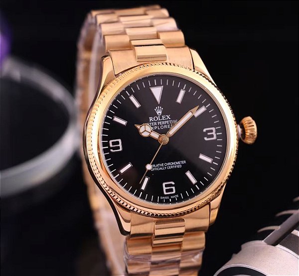 Relógio Rolex Oyster Perpetual Explorer "Gold"