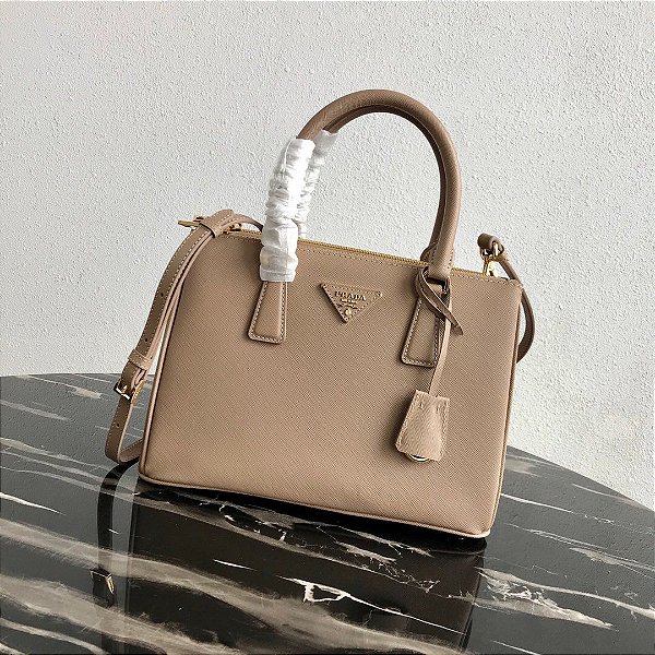 Bolsa Prada Galleria em Couro Saffiano "Nude"