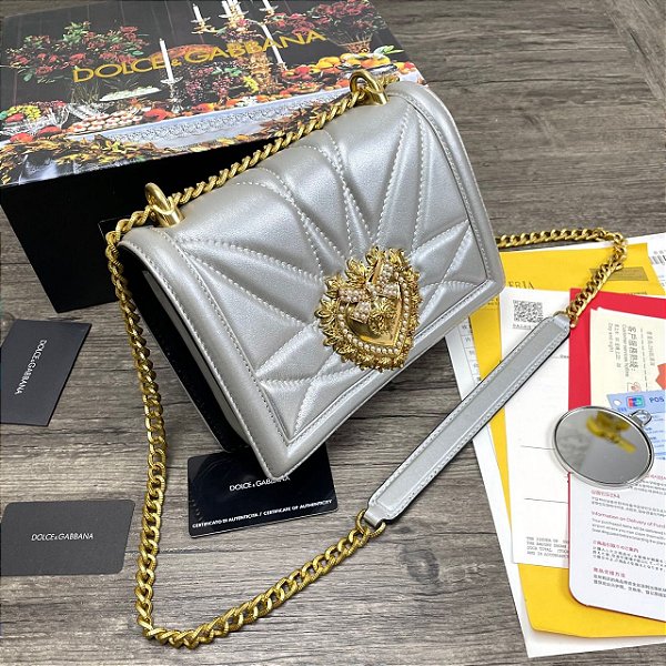 Bolsa Dolce & Gabbana Devotion "Silver/Gold"