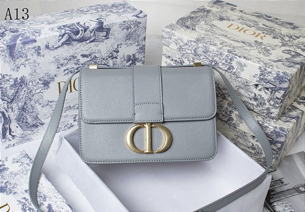 Bolsa Dior 30 Montaigne Vitelo Box "Gray"