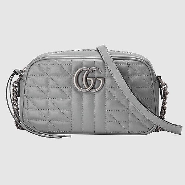 Bolsa de Ombro Gucci GG Marmont  "Gray"