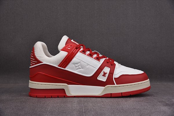 Tênis Louis Vuitton Trainer Sneaker "White/Red"