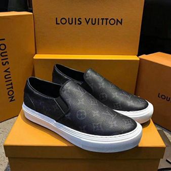 Tênis Slip On Louis Vuitton "Black/Monogram"