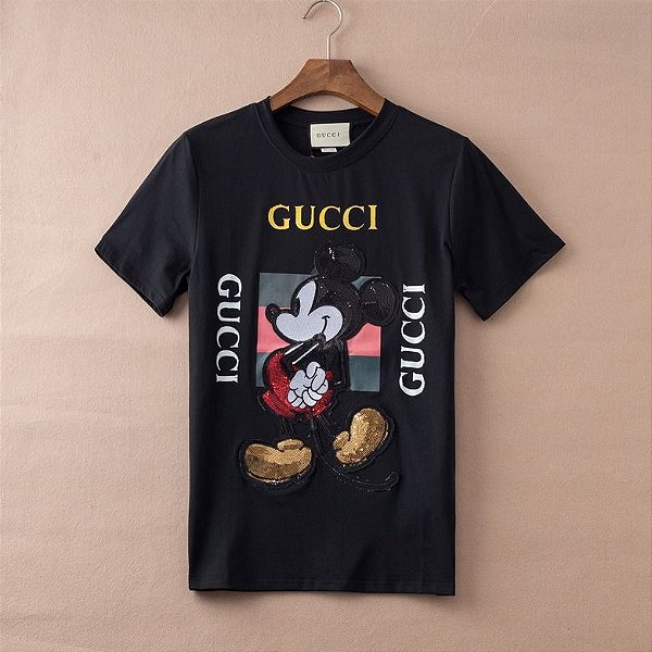 Camiseta Gucci "Mickey/Black/Web"