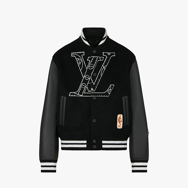 Jaqueta Louis Vuitton Basketball em Couro Bordada Black - LLebu: A melhor  experiência de Luxo online do mundo!