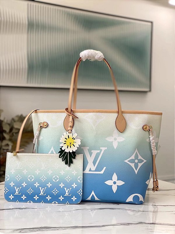 Bolsa Louis Vuitton Neverfull Monogram "Blue"