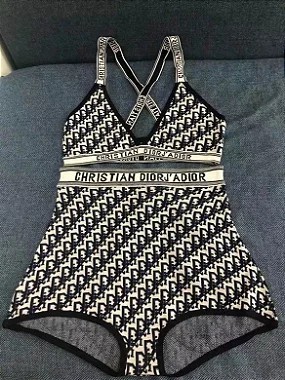 Biquíni Dior "Oblique Blue/Black"