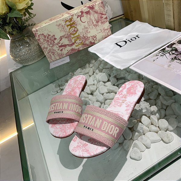 Rasteirinha Dior Mule Dway "Pink"