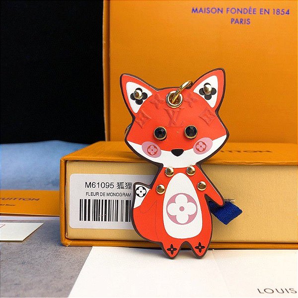 Chaveiro e Bag Charm Cute Fox