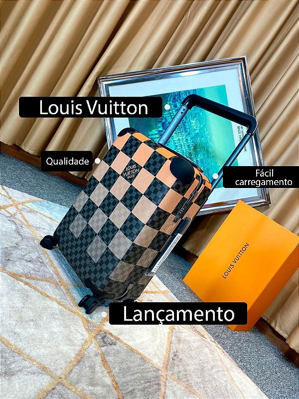 Mala de Viagem Louis Vuitton Horizon Damier Graphite Giant "Orange"