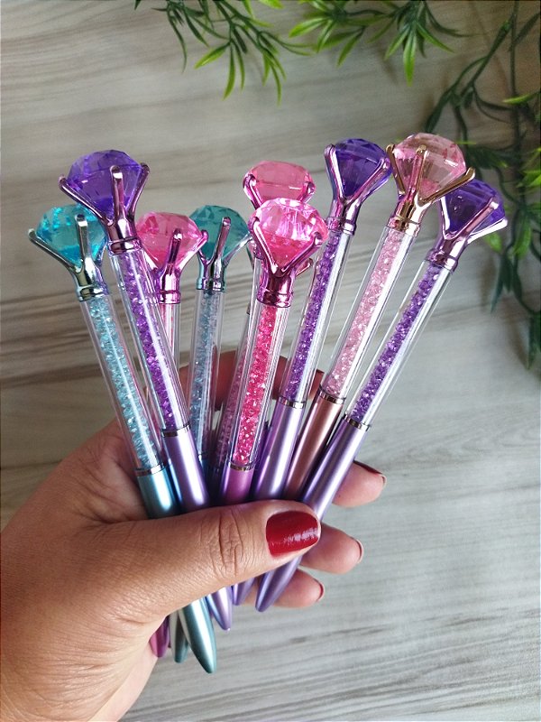 Caneta Diamante com cristais