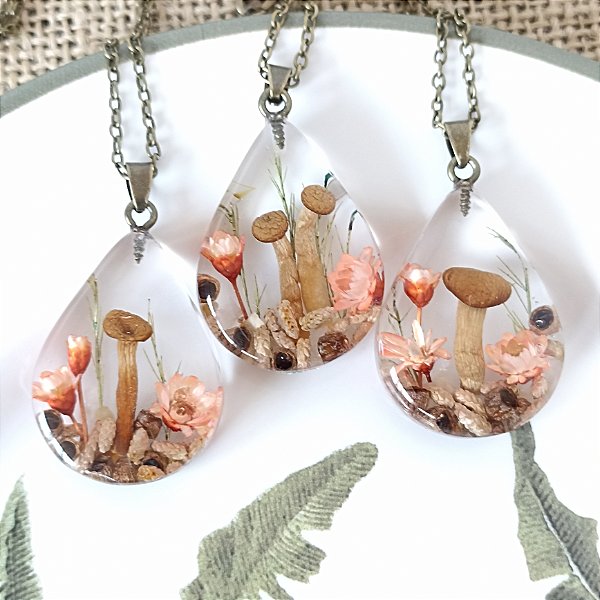 Colar Mini Floresta - Ouro velho