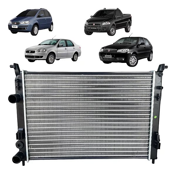 Radiador Palio Siena Strada Idea Fire Com E Sem Ar 2001-2019