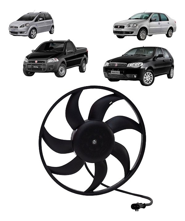 Ventoinha Palio Siena Strada Idea Fire Com Ar 2001-2019 Bher
