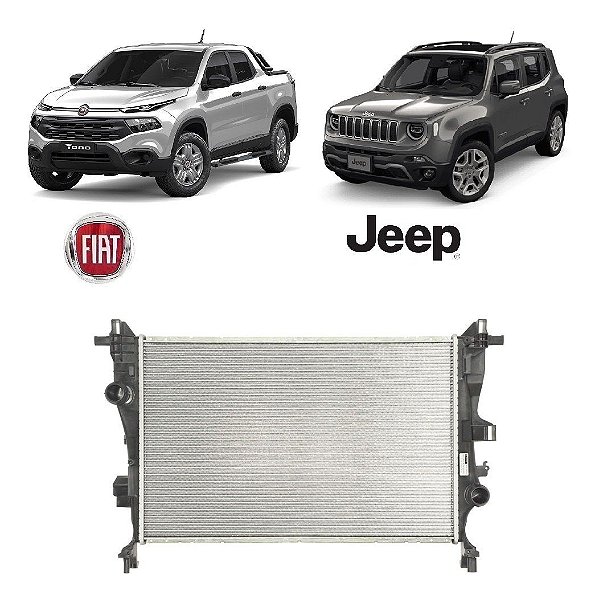 Radiador Fiat Toro E Renegade 2.0 Diesel Manual E Automático