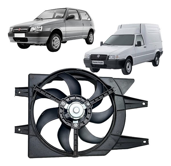 Ventoinha Radiador Fiat Uno Fire Sem Ar (modelo Bher) Gmv