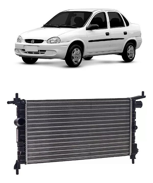 Radiador Corsa Classic 1.0 1.4 1.6 1994 À 2011 Sem Ar Condic