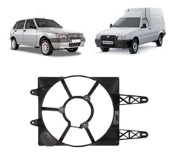 Defletor Ventoinha Fiat Uno / Fiorino Fire 2000 À 2012 S/ar