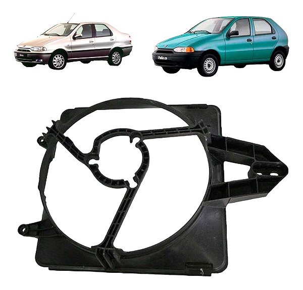 Defletor Ventoinha Do Radiador Fiat Palio 1.0 Sem Ar