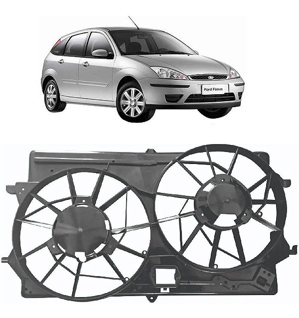 Defletor Ford Focus 1999 À 2008 (sistema De Ventoinha Dupla)